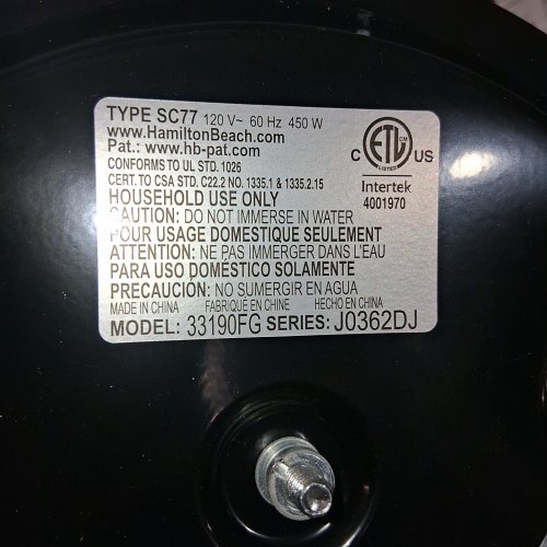 HAMILTON BEACH 10 QUART SLOW COOKER - STAINLESS STEEL - (MODEL: 33190FG) image 3