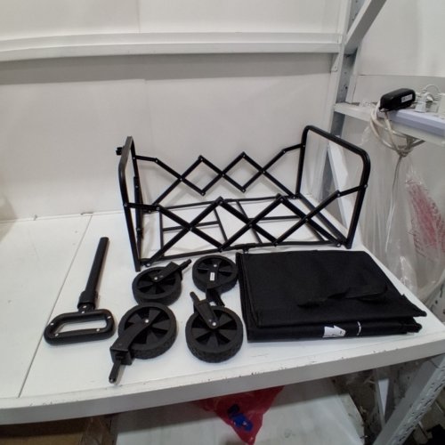 TANSTRIDER COLLAPSIBLE CAMPING WAGON - 180LB - BLACK (MODEL:1038) image 2