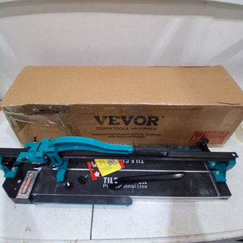 MANUAL TILE CUTTER TOOL - 24" - BLACK/TEAL (MODEL: D-01B-600) image 2