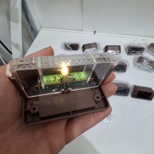 16PK OUTDOOR WATERPROOF SOLAR POWERED DECK LIGHTS - 3" X 1.7" X 1.6" - BROWN image 2