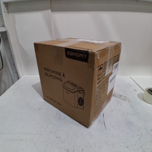 EUHOMY COUNTERTOP ICE MAKER MACHINE WITH HANDLE, BASKET AND SCOOP - MAKES 26LB/DAY - BLACK (MODEL: IM001-BBL-CAEH) image 4