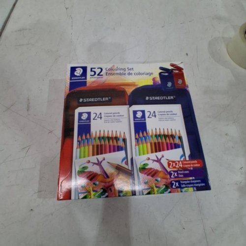 52PC STAEDTLER COLORING SET WITH PENCILS, SHARPENERS AND PENCIL CASES SET - RED/BLUE/MULTICOLOUR (MODEL: 246444) image 3
