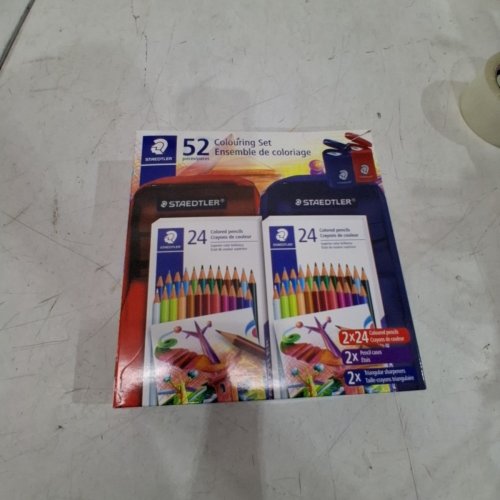 52PC STAEDTLER COLORING SET WITH PENCILS, SHARPENERS AND PENCIL CASES SET - RED/BLUE/MULTICOLOUR (MODEL: 246444) image 4