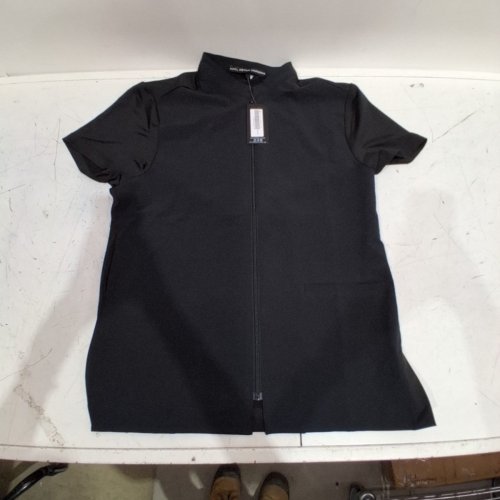 MEN'S NOEL ASMAR UNIFORM SHORT SLEEVE ZIPPER - SMALL - BLACK (STYLE : 881688376171) image 2