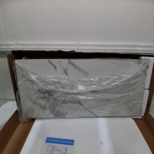 foldable office computer desk - 40" - WHITE image 2