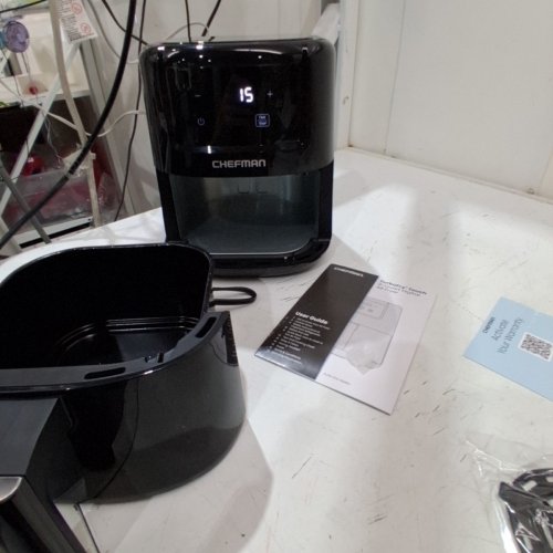 CHEFMAN TURBOFRY TOUCH DIGITAL SPACE SAVING AIR FRYER - 2 QT - BLACK (MODEL:RJ38-2TA-WHITE) image 5