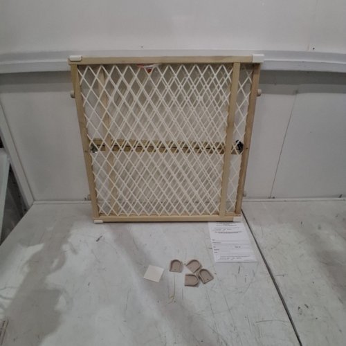NORTH STATES TODDLEROO DIAMOND MESH WOOD GATE - 23" X 26.5-42" image 2