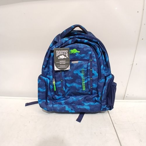 ROOTS LIGHTWEIGHT BACKPACK WITH 15.6 LAPTOP COMPARTMENT - 33 LITERS - BLUE/GREEN (STYLE: 1896125) image 2