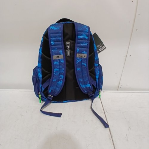 ROOTS LIGHTWEIGHT BACKPACK WITH 15.6 LAPTOP COMPARTMENT - 33 LITERS - BLUE/GREEN (STYLE: 1896125) image 3