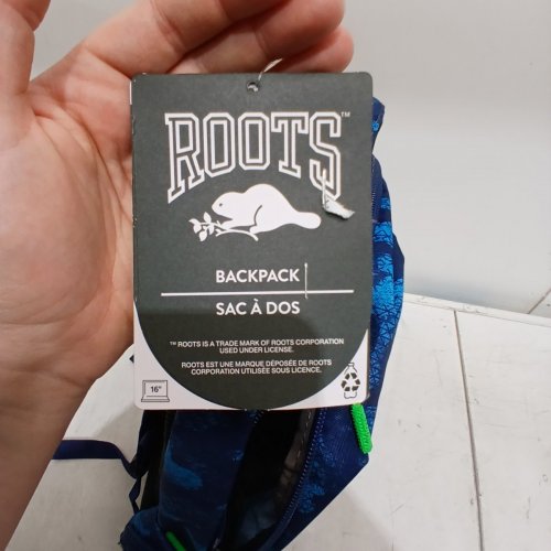 ROOTS LIGHTWEIGHT BACKPACK WITH 15.6 LAPTOP COMPARTMENT - 33 LITERS - BLUE/GREEN (STYLE: 1896125) image 4
