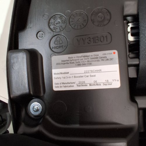 SAFETY 1ST 3-IN-1 HARNESS BOOSTER CAR SEAT - 100LB MAX - BLACK (MODEL: 22276CHHR) image 2