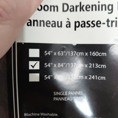 (1 PANNEL) SWIFT HOME ROOM DARKENING ROD POCKET CURTAIN - 54" X 84" - CHOCOLATE (MODEL: 108882-CHO-84) image 3