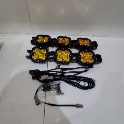 6 LIGHT ADJUSTABLE AND LINKABLE LED FOG BAR - 40" - 12V - YELLOW image 2