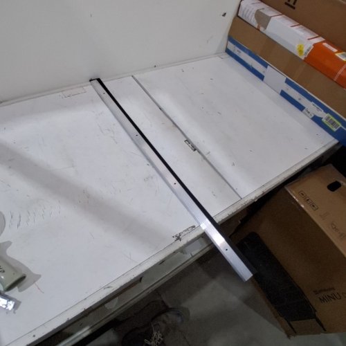 MD BUILDING COMMERCIAL GRADE DOOR SWEEP - 36" - BLACK/SILVER image 2