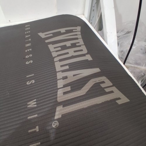 3PC EVERLAST NBR EXERCISE MAT WITH CARRY AND STRETCHING STRAP - 15 MM THICK - CHARCOAL (MODEL: ET3760CH) image 4