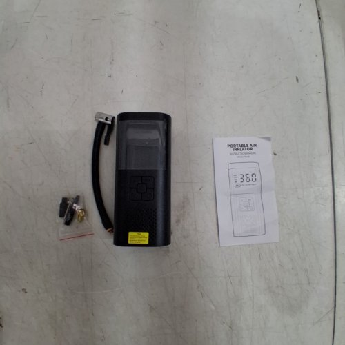 RECHARGEABLE CORDLESS AIR COMPRESSOR/TIRE INFLATOR - 150PSI - BLACK (MODEL: SM02E/TN10E) image 4