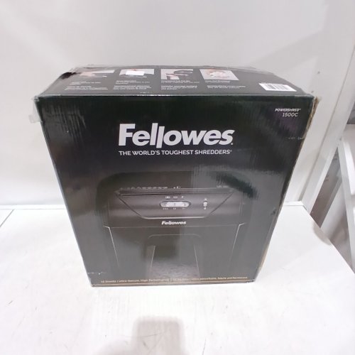 FELLOWES POWERSHRED CROSS CUT SHREDDER - 15 PAGE CAPACITY - 5GAL - BLACK (MODEL:1576000) image 6