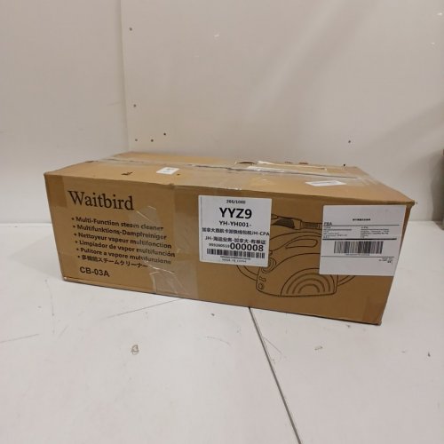 WAITBIRD MULTI-PURPOSE STEAM CLEANER FOR HOME USE - 110-120V - 1500W - 38OZ TANK - BLACK/WHITE (MODEL: CB-03A) image 4