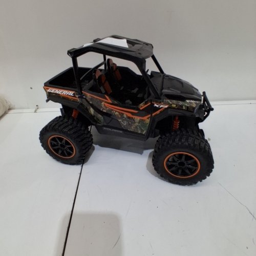 MOTOR DAYZ REMOTE CONTROL POLARIS GENERAL CAMO ATV - 1:14 SCALE - GREEN/ORANGE BLACK (MODEL: R5-14A74U-CF) image 3