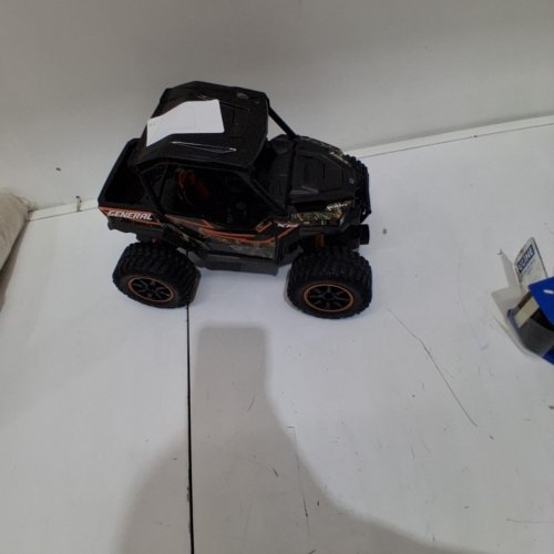 MOTOR DAYZ REMOTE CONTROL POLARIS GENERAL CAMO ATV - 1:14 SCALE - GREEN/ORANGE BLACK (MODEL: R5-14A74U-CF) image 4
