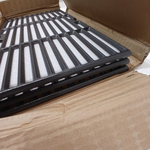 3PK CRIDITPID BBQ GRILL GRATE REPLACEMENT - FOR SELECT MASTER CHEF GRILLS - ~10" X 17" - BLACK image 4