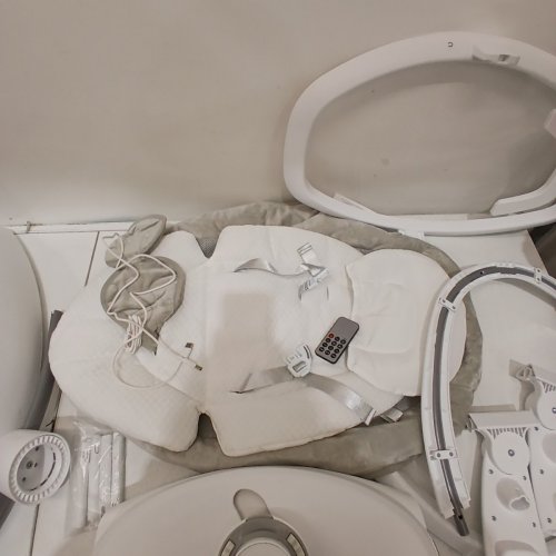 ZOICAY 3-IN-1 BABY SWING WITH MOTION DETECTION AND BLUETOOTH - GREY/WHITE (MODEL: TY666B-6 ) image 4