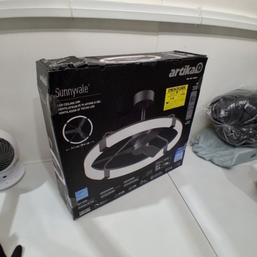 ARTIKA SUNNYVALE LED CEILING FAN, 2300 LUMEN - 28" - BLACK - (MODEL: 1806313 / 28FAN-SUVR-C1BL) image 2