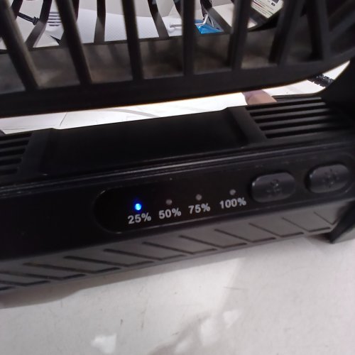 PORTABLE CAMPING FAN WITH LED LIGHT & 360° HOOK FOR TRAVELING - 20000 MAH - BLACK (MODEL: PF1S) image 2