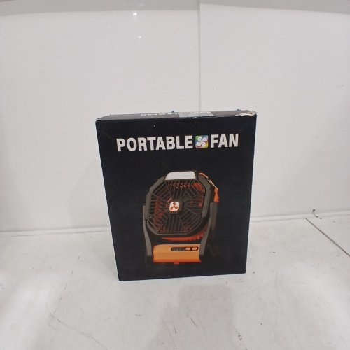 PORTABLE CAMPING FAN WITH LED LIGHT & 360° HOOK FOR TRAVELING - 20000 MAH - BLACK (MODEL: PF1S) image 6