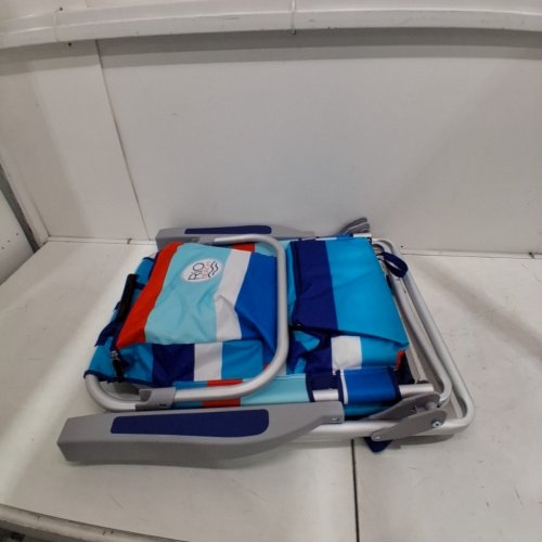 RIO BEACH BACKPACK BEACH CHAIR - 20" X 33" - ORANGE / BLUE (MODEL: 1952275) image 6