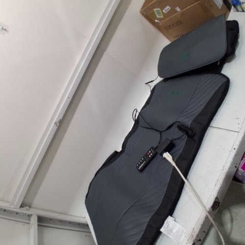 SNAILAX FULL BODY MASSAGE MAT & MOVABLE SHIATSU NECK MASSAGER PILLOW - 70" X 24" - GREY/BLACK (MODEL: SL-336) image 3