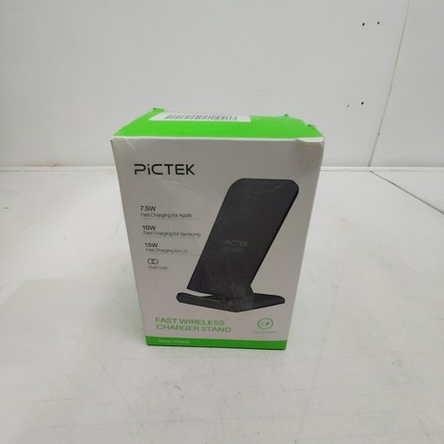 PICTEK FAST WIRELESS CHARGER STAND - 7.5W / 10W / 15W - BLACK (MODEL:PA082B) image 2