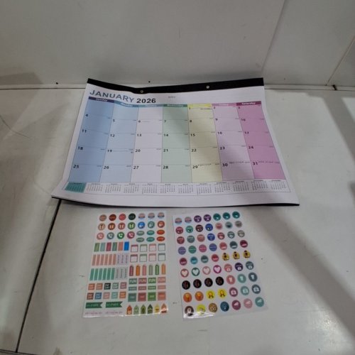DESK PAD CALENDAR 2026-2027 ACADEMIC YEAR FOR 18 MONTHS - 17" X 12" - MULTICOLOR image 2