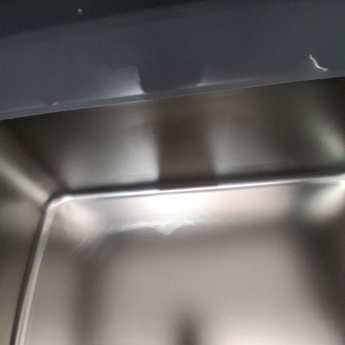STAINLESS STEEL CAT LITTER BOX WITH LID AND SCOOP - 17" X 13" X 6" - GREY/SILVER (MODEL: PSK202) image 4
