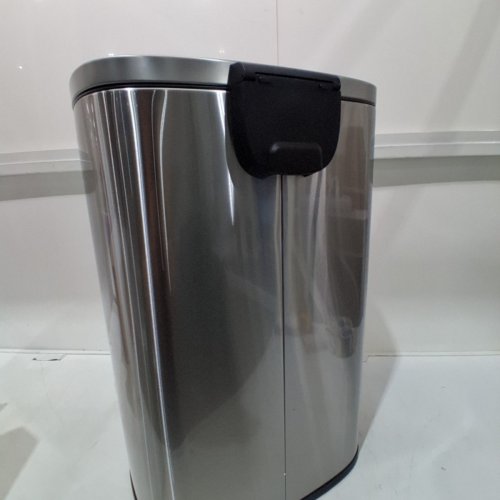 AMAZON BASICS RECTANGULAR TRASH CAN WITH SOFT-CLOSE FOOT PEDAL - 50L - NICKEL image 5