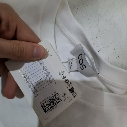 WOMENS COS CLEAN CUT T SHIRT - MEDIUM - WHITE image 4