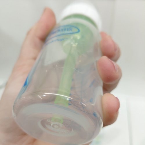 2PK DR BROWN'S ANTI-COLIC OPTIONS+ PLASTIC BABY BOTTLES - 4 OZ / 120 ML - CLEAR/GREEN (MODEL: SB42600-CA) image 3