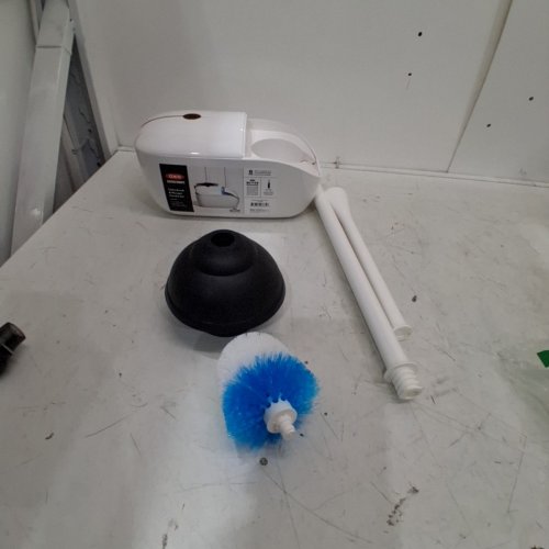 OXO GOOD GRIPS TOILET BRUSH AND PLUNGER HOLDER image 2