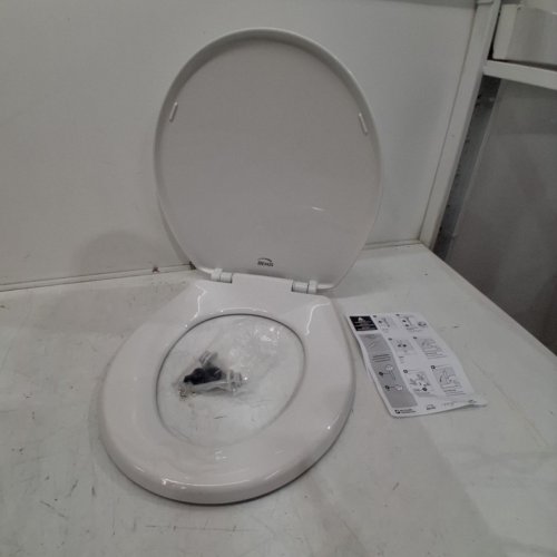 BEMIS ECONOMY PLASTIC TOILET SEAT - ROUND - WHITE (MODEL: 730SLEC 000) image 2