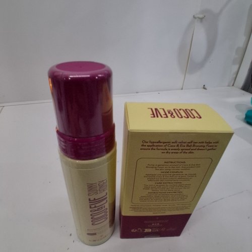 2PC COCO AND EVE SUNNY HONEY BALI BRONZING FOAM SELF TANNER & MITT - MEDIUM - 200 ML image 3