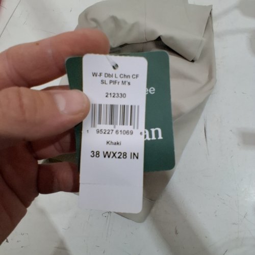 MEN'S LL BEAN CLASSIC FIT STYLE FLAT FRONT KHAKI PANTS - 38W X 28L - KHAKI (STYLE: 212330) image 2