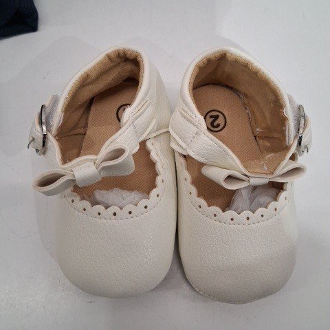 GIRL'S FIRST WALKERS SHOES - SIZE 2 - BEIGE image 3