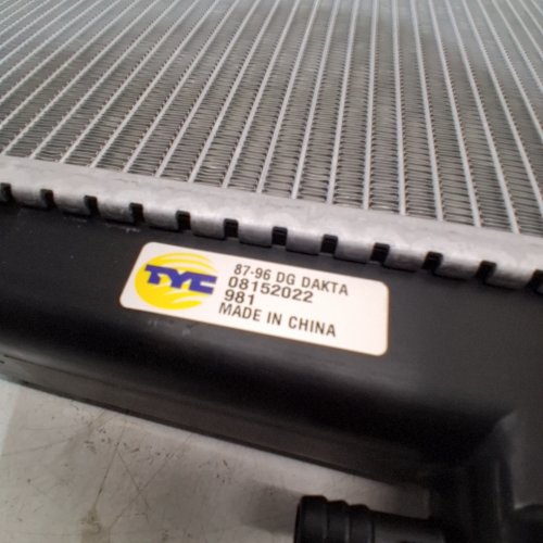 TYC WATER TANK RADIATOR FOR 87-96 DODGE DAKOTA - BLACK/ STAIANLESS STEEL (MODEL:108152022) image 2