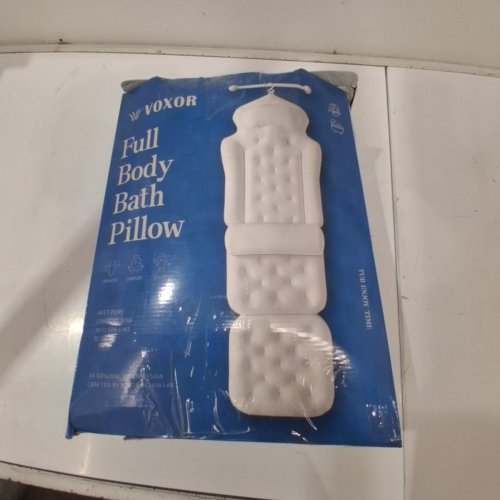 VOXOR FULL BODY BATH PILLOW - WHITE AND GRAY image 5