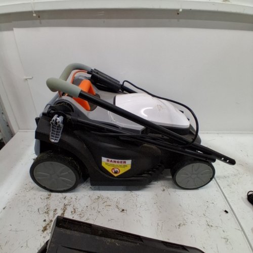 LITHELI U20 HANDY+ LIGHT WEIGHT CORDLESS 16" LAWN MOWER - 2 X 20 V BATTERY - 7.9 GAL GRASS BAG - BLACK/GREY/ORANGE (MODEL: EGT010172) image 5