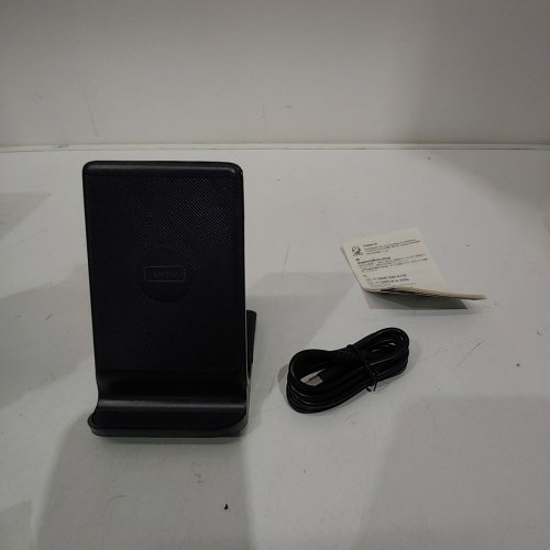 INIU AIRFUEL WIRELESS CHARGER STAND - 15W QI-CERTIFIED FAST WIRELESS CHARGING STAND WITH DUAL COILS AND SLEEP-FRIENDLY ADAPTIVE LIGHT - BLACK (MODEL: WI-211) image 3