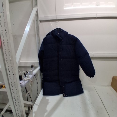 WOMEN'S AMAZON ESSENTIALS LONG PUFFER JACKET - LARGE - NAVY BLUE (STYLE: AEW30284F23) image 2
