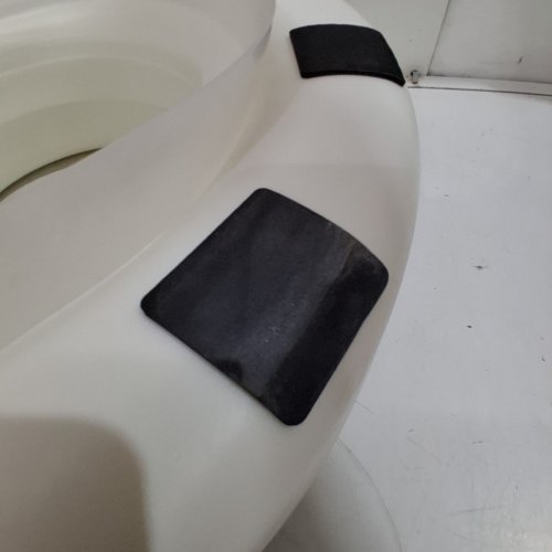 HEALTHSMART PORTABLE ELEVATED ROUND TOILET SEAT RISER WITH SLIP RESISTANT PADS - 5" RAISED - WHITE (MODEL: 522-1508-1901) image 3