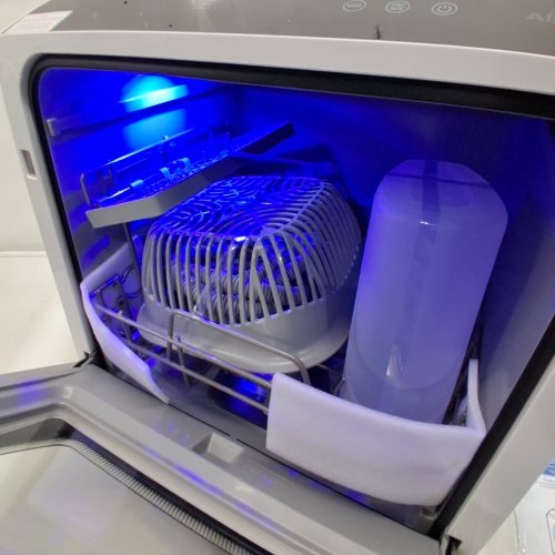 AIRMSEN PORTABLE MINI COUNTERTOP DISHWASHER WITH LED DISPLAY - 5L WATER USAGE - BLACK/WHITE (MODEL: TDQR03) image 4