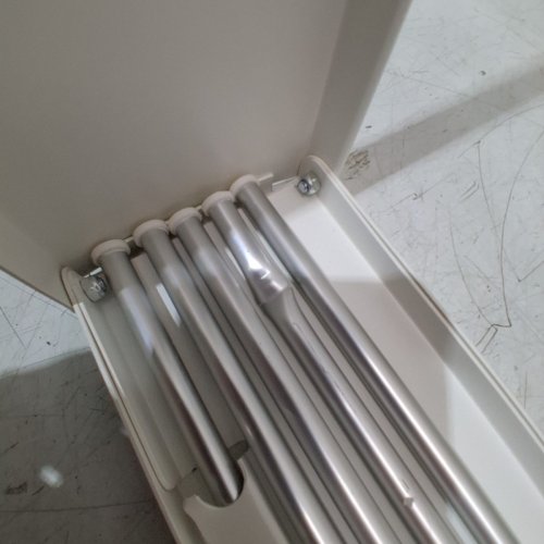 WALL MOUNTED CLOTHES DRYING RACK FOLDABLE MOUNTED COLLAPSIBLE LAUNDRY RACK - 40" - WHITE image 3